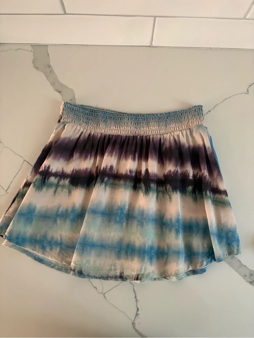 PQ Blue Teal Purple Tie-Dye Kids Matching Set